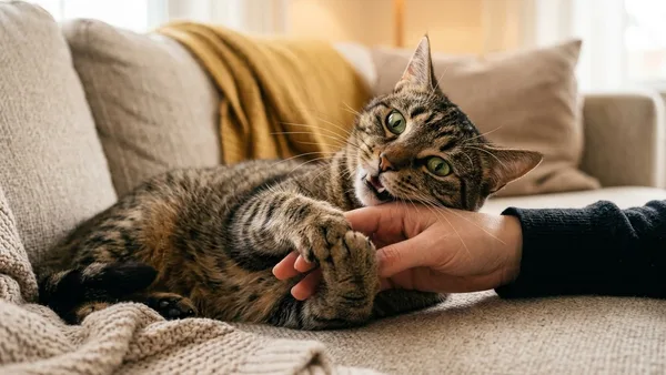 Por que os Gatos Mordem de Repente Durante o Carinho? A Síndrome da Sobrecarga Sensorial