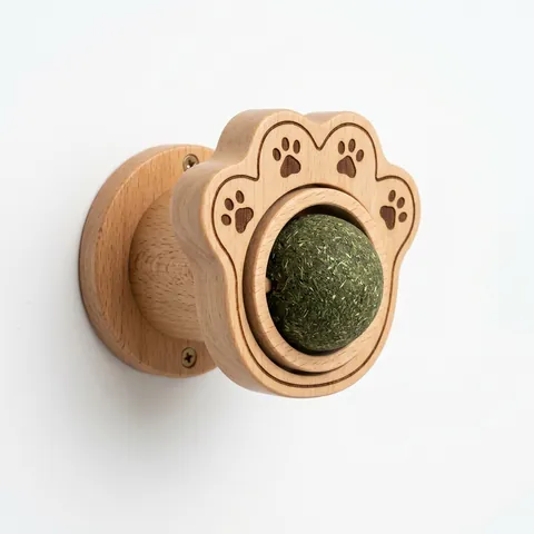 Bolinha de Catnip Giratória de Parede (Erva 100% Natural)